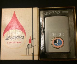 Rare Vintage Apollo 14 Zippo Lighter Nasa Space Moon Landing