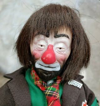 Vintage Emmett Kelly Jr Hobo Clown Figurine Wind Up Musical Doll May Lei
