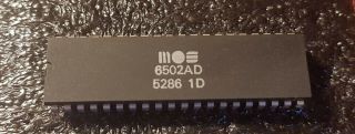 Mos 6502ad Cpu Chip,  For Commodore Floppy 1541/1571/1581,  &,  Rare