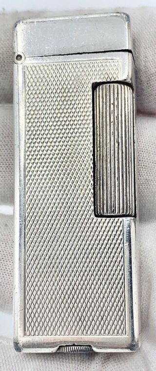Vintage Silver Plated Pat.  No.  2012018 Dunhill Rollalite Lighter