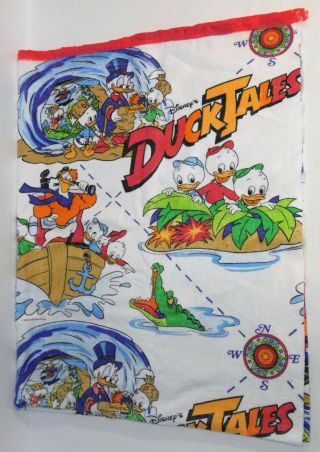 Duck Tales Twin Blanket Vintage Disney 1986 Launchpad Scrooge Huey Dewey Louie