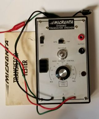 Vintage Radio Shack Micronta Dynamic Transistor Checker Tester Japan