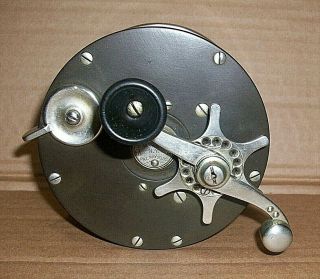 Vintage 1902 Patent Edward Vom Hofe No.  621 6/0 German Silver Deep Sea Reel.  Usa