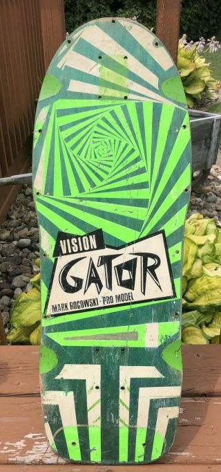 Vintage Mark Gator Rogowski Vision Skateboard Deck 1980’s