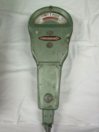 Vintage Parking Meter Head Park - O - Meter Coin Operated Penny Nickle Dime No Keys