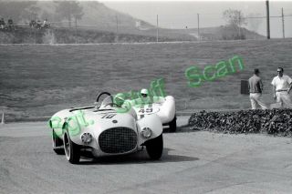 1960 Sports Car Racing Photo Negative Pomona Road Racing Old Yeller,  Maserati