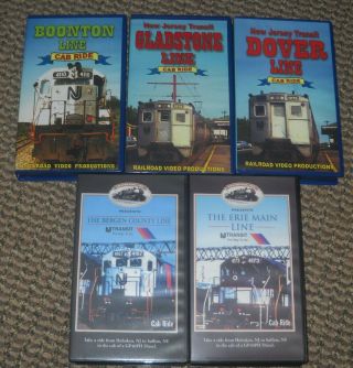 Jersey Cab Ride Videos 1990 Five Volume Vhs Railroad Video Productions