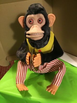 Vintage Daishin Japan Musical Jolly Chimp Toy Story Monkey