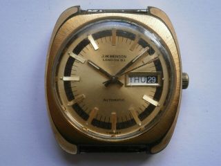 Vintage Gents Wristwatch J.  W.  Benson Automatic Watch Spares Eta 2789