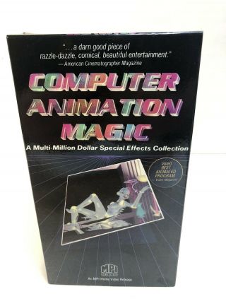 Computer Animation Magic (vhs) 1986 Vintage Animation Special,