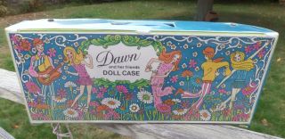 Vintage 1970s Topper Toys Dawn And Her Friends Vinyl Doll Case 18 " X8 "