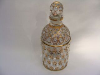 Guerlain Hand Painted Gold Leaf Cologne Bottle - Bee Pattern
