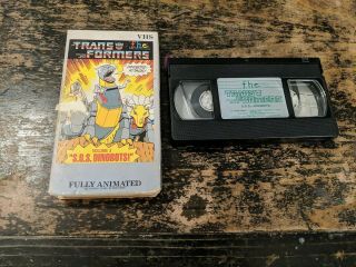 Vintage Transformers Volume 3 " S.  O.  S.  Dinobots " Fully Animated (1984,  Vhs)