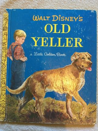 Vintage 1957 Walt Disney’s Old Yeller A Little Golden Book 1st Printing