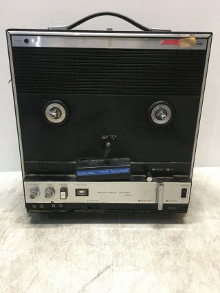 Vintage Allied Monaural Tape Recorder Reel To Reel Tr - 1050 For Repair