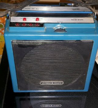 Vintage Portable 8 Track Stereo Player With Am/fm Radio Test &