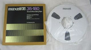 Maxell Ud 35 - 180 Sound Recording Tape On 10 1/2 " Metal Reel