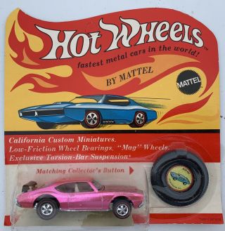 Hot Wheels Redline 1971 Olds 442 Pink Blister Pack