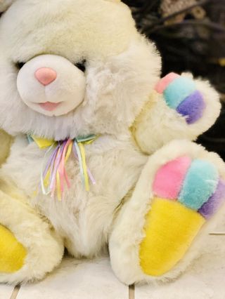 Dan Dee Bunny Rabbit Plush Rainbow Hoppy Hopster Easter Floppy Soft Vtg Dandee