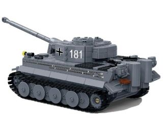 Ww2 Military German King Tiger Tank Building Blocks Model Set Brick Building