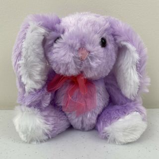 Dan Dee Bunny Rabbit Purple White Pink Easter Soft Mini 7 " Plush Stuffed