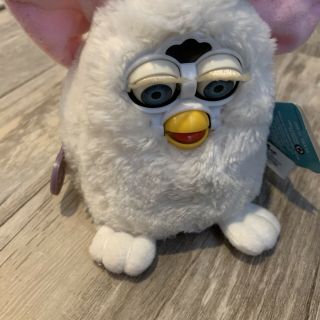Vintage Tiger 1999 Furby Babies White Pink Ears 70 - 940 Electronic Toys