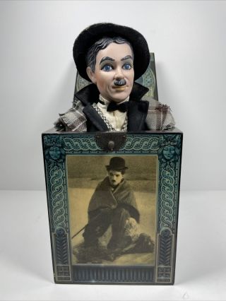 Enesco Stars Of The Silver Screen Le Musical Jack - In - The - Box Charlie Chaplin