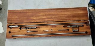 Brown & Sharpe No.  845 - Steel Beam Trammel W/ Wood Case