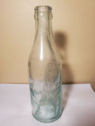 Rare Fayetteville Ice &bottling Soda Straight Side Bottle.  Fayetteville Tn
