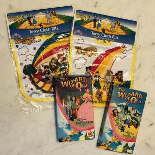 Rare 1990 Wizard Of Oz Dic Animated Series Vhs & Bib