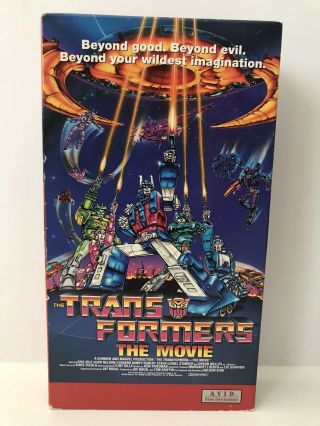 Transformers The Animated Movie Vhs 1991 Avid Video Cartoon Autobot Rare Oop