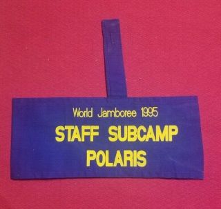 1995 Armband Polaris Subcamp Staff.  18th World Jamboree Very Rare