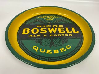 Vintage Canada Boswell Beer Porcelain Serving Tray Advertising