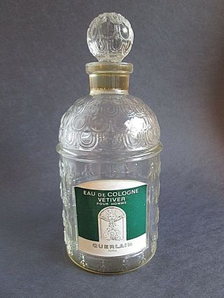 Vintage 1959 Guerlain Bee Bottle Eau De Cologne Vetiver Pour Homme Beehive Rare