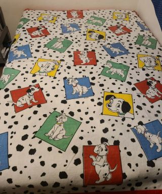 Vintage Disney 101 Dalmatians Dreamstyles Blanket Twin/full Size
