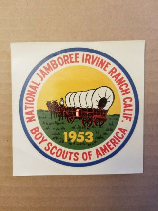 Vintage Bsa Decal.  1953 National Jamboree Irvine Ranch,  California.