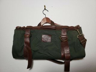 Vintage Winchester Garment Bag Filson Orvis Like Canvas Battenkill Leather