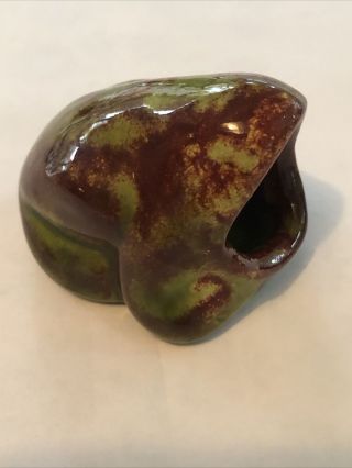 Vintage Holley Ross Pottery Usa Frog Toad Trinket Keeper Or Planter