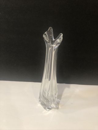 Daum Of France Soliflore Crystal Bud Vase - 11 " - Vintage - Signed