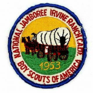 1953 National Jamboree Patch Boy Scouts Bsa Irvine Ranch California