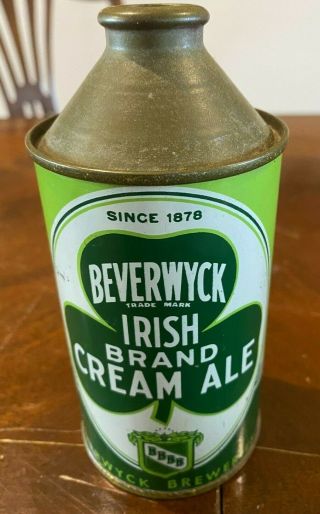 Beverwyck Irish Brand Cream Ale Cone Top,  Albany York Irtp