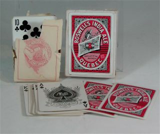 1910s Boswell Brewing Company Indian Ale Advertising Playing Cards Beer Advert