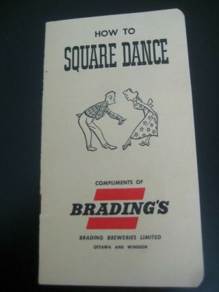 Vintage How To Square Dance Booklet Brading Breweries Canadian