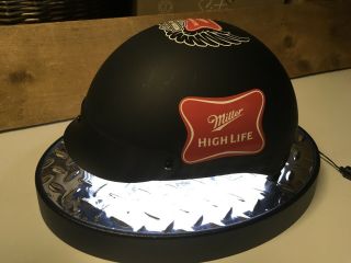 2013 Miller High Life Promo,  Motor Harley - Davidson Light Helmet Electric Sign.