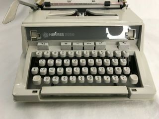 Vintage Hermes 3000 Typewriter Arabic/farsi Keys Rare With Case