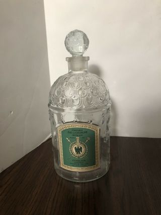 Guerlain Large Empty Vintage Bee Bottle With Stopper 7.  87 " - - 20cm