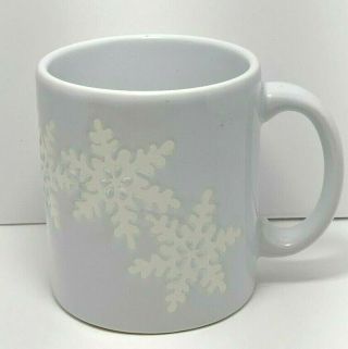 Waechtersbach Germany Light Blue Snowflake Coffee Hot Chocolate Mug Winter Time